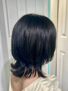 マティーナ ヘアー 池袋(Matina hair) 【ネイビー/ウルフカット/ショートウルフ】20代30代40代50代