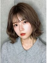 リークフー(Ree cu fuu)&nbsp;レイヤーボブ透明感カラー外ハネパーマ髪質改善