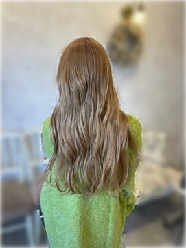 カルム ヘアー レーヴ(Calm hair reve) 【Utsumi】ナチュラルベージュ×ロング