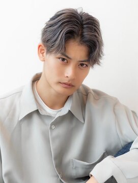 ケアリー 浦和美園(Carelly) ツイストパーマ七三オールバックマッシュウルフスリークショート