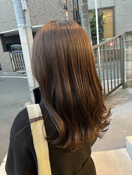 レイリー(LAiLy) セミロング ウェーブ 波巻き 透明感 ブラウン