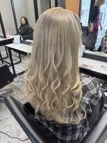 パヌポン 原宿表参道(PANUPON) ケアブリーチバレイヤージュミルクティーベージュ