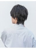 黒髪シークレットパーマ