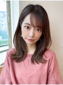 【NEW OPEN】小顔前髪あり後れ毛サイドバングメルティカラー