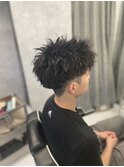 スペインカール/スパイキーショート/ブルーブラック/草津