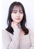 韓国レイヤー顔周りカット透明感カラー髪質改善艶髪シースルー