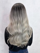 アルバム 渋谷パルコ(ALBUM)&nbsp;ロング顔周りレイヤーホワイトグレージュ美髪韓国ヘア_ba551721