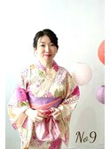 浴衣一式レンタル+着付け+ヘアセット