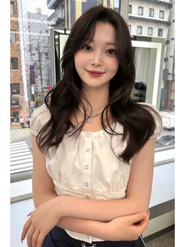 ランズ(LANDS) レイヤーカット　カーテンバング 【韓国ヘア 大阪 梅田】