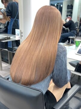 サンクマーケット 渋谷(cinq MARKET) 渋谷ミルクティーベージュハイトーンカラーヘーゼルベージュ30代