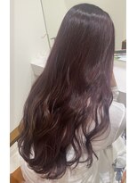 ネウィ/ジャム 三宮(newi/JAM)&nbsp;透明感ワインレッド/ゆるウェーブ