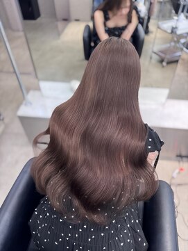 ペレ 栄店(PELE) ホワイトグレージュ/デジタルパーマ/チェリーブラウン/栄