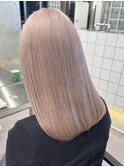 渋谷ブリーチカラーハイトーンカラーピンクアッシュグレージュ