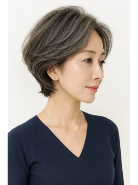 ゲイン(Gain) 大人上品ロングレイヤー×透け感シースルーバング