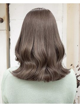 エノア 東京(ENORE) ミディアム｜アッシュミルクティー｜ブリーチなしダブルカラー