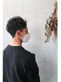 レイ バイ セブンルックス 宇都宮鶴田店(Lay by 7LOOKS) メンズスタイル。アップバング。短め。