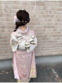 成人式の着付けとヘアセット