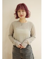 チザン(TIZAN)&nbsp;チェリーピンク×ウェーブボブ
