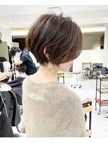 バンプ ギンザ(BUMP GINZA)&nbsp;30.40.50代前下がりショートボブ×白髪ぼかしハイライト【湯本】
