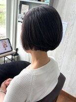 コルテ 倉敷西坂店(CoRte.)&nbsp;首元すっきり！艶めく大人可愛い丸みショートボブ/艶感ショート