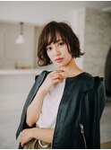 【瀬田◆エクファヘアリゾート】くせ毛風丸みショートボブ