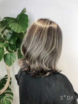 シェル 吉祥寺(shell) ハイライト☆スモーキーアッシュ