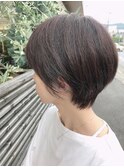 黒髪マッシュショート