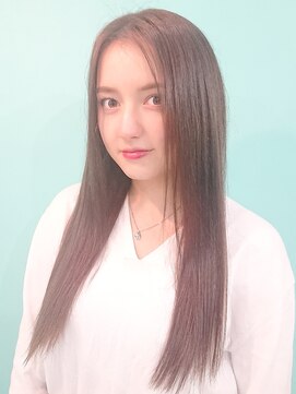 ドライブアンドビジョン 池袋(Drive&Vision) ヘルシースタイルロング×ショコラアッシュ[髪質改善/縮毛矯正]