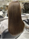 ベージュ×スモーキー×新髪質改善×トリートメント