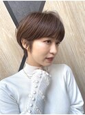 ショートマッシュ/大人ショート/マロンベージュ/