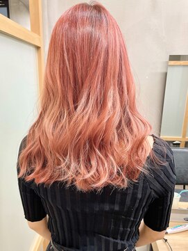 フレーム なんば店(FRAME) ●ブリーチ必須のアプリコットピンク