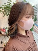 フェイスフレーミング/ミストバング/前髪インナーカラー
