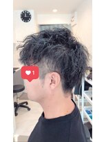 アミーコ(Amico)&nbsp;ツイストパーマツイスパツーブロックショート刈り上げ流行モテる