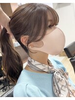 ビューエヒメ(VIEW EHIME)&nbsp;韓国×顔まわりカット×レイヤーカット×グレージュ