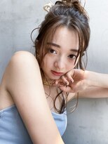 アイティー バイ アルバム 中野店(IT by ALBUM)&nbsp;後ろでラフアレンジ_斜めバンググレージュカラーシルキー_69125