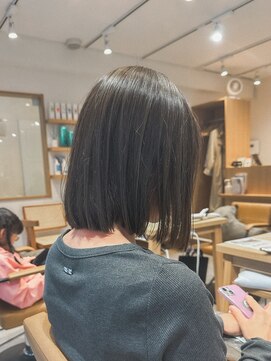 クラップス 上大岡(CLAPS) ストンボブ/切りっぱなし/グレージュ/ハイライト/透明感カラー