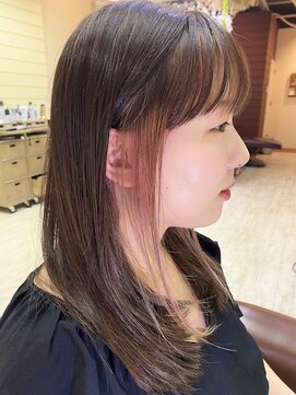 リンネ(RINNE) ピンクのフェイスフレーミング