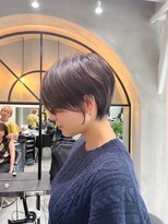 ロンドエニカ 大宮(Lond enika)&nbsp;lond惇平前髪パーマアッシュカラーレイヤーロンググレーベージュ