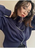 ハイライト×ロングボブ