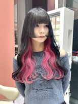 リー 梅田(Lee)&nbsp;Ryosuke/ブリーチ2～3回目安/インナーカラー/ホワイトピンク