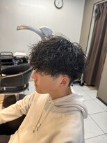 アイズ 海老名(AIZU)&nbsp;緩めツイストスパイラルパーマ　王道マッシュ　波巻きパーマ