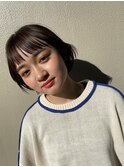◆ショートヘア◆ベージュ◆ナチュラルブラウン◆ショートバング