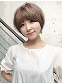 Say.岩井　大人ショート×ミルクティーベージュ×大人可愛い
