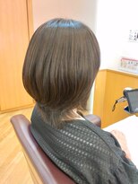 松本平太郎美容室 浦安店&nbsp;クセを生かしたひし形くびれボブ　30代40代50代60代