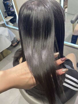 ニーナ ビューティーサロン(NINA Beauty Salon) 秋の艶ダークグレー#艶髪#髪質改善