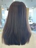 【浅野限定】【髪質補正】高濃度水素ケアストレート＋シルクtr＋カット