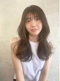 大人可愛いブリーチなし透明感ミルクティーベージュカラー