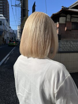 ヴィンスジオ 岐阜駅南(vince gio) ブロンドヘア/ブロンド/抜きっぱなし