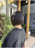 髪質改善ストレート×ボブ