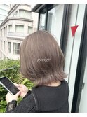 レイヤーボブ×グレージュ◎